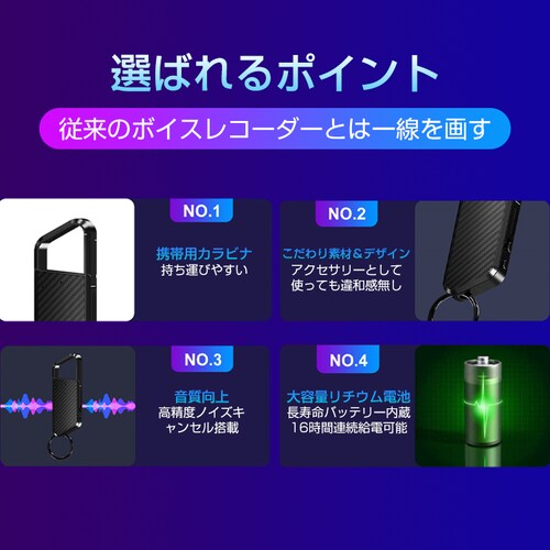 �{�C�X���R�[�_�[ 8GB IC���R�[�_�[ �^�� �h�� ���S ���^ ������ 16���ԘA���^�� �����ۑ� MP3�v���[���[ �m�C�Y�}�� �É� ������ �����^�ѕ֗�_3