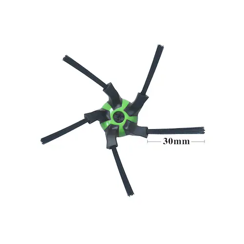 irobot S9 S9+用ブラシ 黒毛コーナーブラシ 緑プラスチック roomba S9 S9+ アイロボット ルンバS9シリーズ 対応互換品 ネジ付き_2