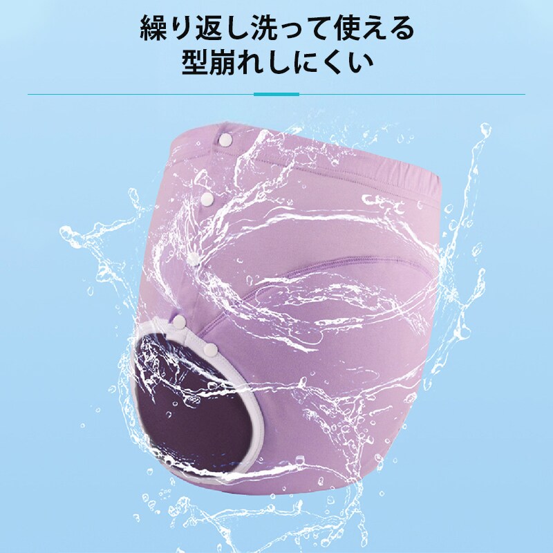 布おむつ 各色1枚ずつ XL 大人用 3枚セット 洗濯可 尿漏れ防止 高齢者