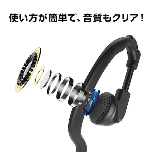 ICOM �A�C�R�� ��p �g�����V�[�o�[ �Ў� �C���z���}�C�N ���|���^ 2�s�� 2.5mm 3.5mm �Ή� ���� �ʐM �C���J�� �ɂ��Ȃ�Ȃ� �m�C�Y�L�����Z�� �����Ή� �Ɩ��p_7