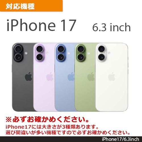 iPhone 17�p �K���X�t���b�v�P�[�X [�u���b�N]_9