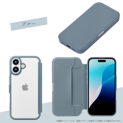 iPhone 17�p �K���X�t���b�v�P�[�X [�u���b�N]_11