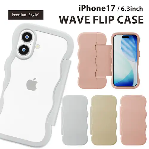 iPhone 17�p �E�F�[�u�t���b�v�P�[�X [�V���o�[]_1