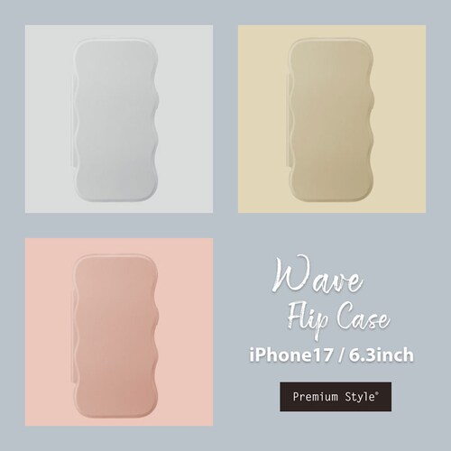 iPhone 17�p �E�F�[�u�t���b�v�P�[�X [�V���o�[]_5