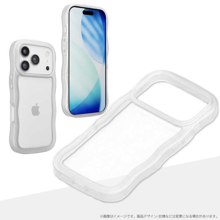 iPhone 17 Pro用 ウェーブケース [クリア]【代引き不可】 SE1002363
