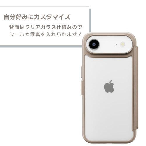 iPhone Air�p �K���X�t���b�v�P�[�X [�x�[�W��]_8