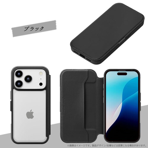 iPhone 17 Pro�p �K���X�t���b�v�P�[�X [�T�t�B�A�[�m��/�l�C�r�[]_3