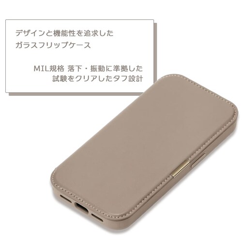 iPhone 17 Pro�p �K���X�t���b�v�P�[�X [�T�t�B�A�[�m��/�l�C�r�[]_6