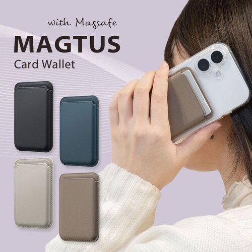 MagSafe�Ή� �J�[�h�E�H���b�g�uMAGTUS�vCard Wallet �_�[�N�u���E���y������s�z_3
