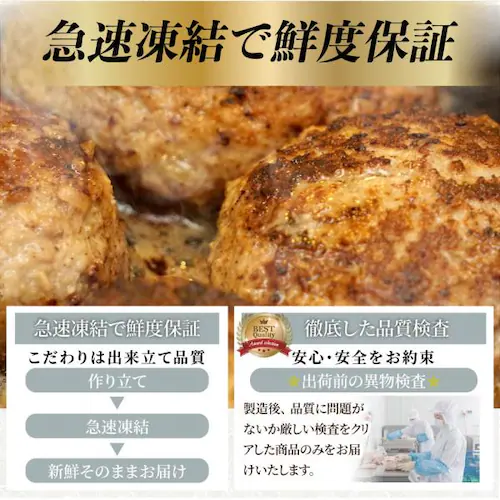 ハンバーグ 食べ比べ 豪華 福袋 メガ盛り 2.2kg 2種セット (プレーン100g×12個、チーズイン100g×10個) 惣菜 お弁当 業務用 爆買_11