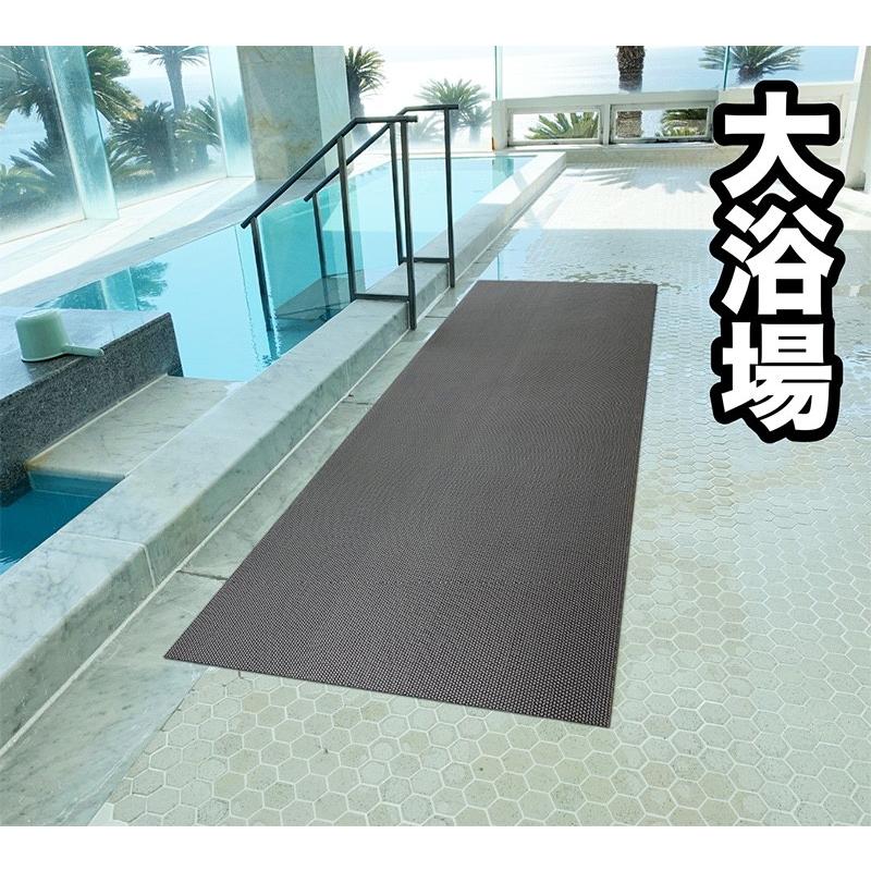 お風呂の滑り止めマット 90cm×120cm 3枚入り グレー 高規格 6mm厚 安全