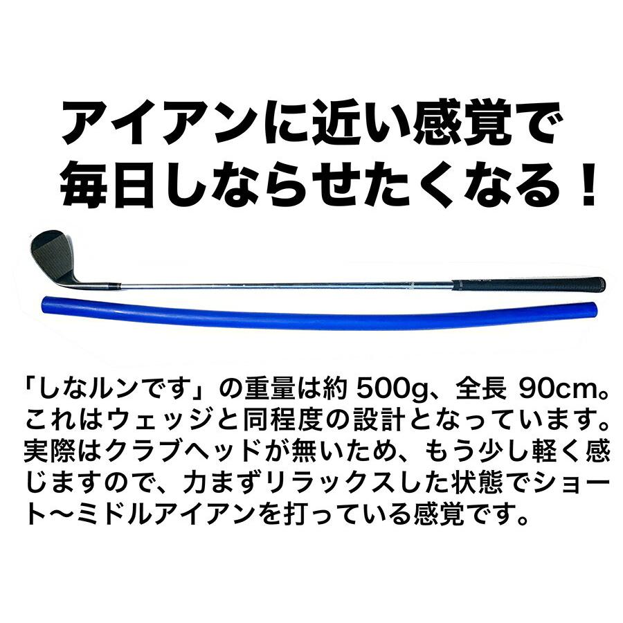青いしなルンです しなるスイング練習棒90cm・500g 発送方法A 郵便