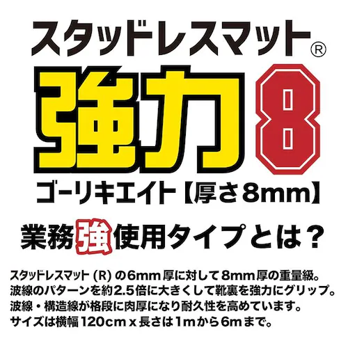 ����~�߃}�b�g ����8 �S�[���L�G�C�g 120cm�~5m �O���[ ���ϋv8mm���E�Ɩ����g�p_3