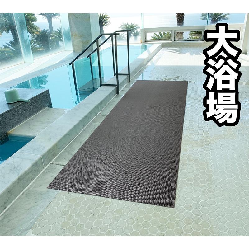 お風呂の滑り止めマットグレー 90cm×80cm 2枚同梱セット グレー 高規格