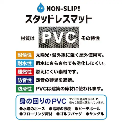 ���փ}�b�g �o���� ����~�߃}�b�g 90cm�~80cm 1������ �O���[ ���K�i6mm���E���S�p ���O ���� ���ׂ�ǂ߃}�b�g ���� �h�A�}�b�g PVC �S���}�b�g_16