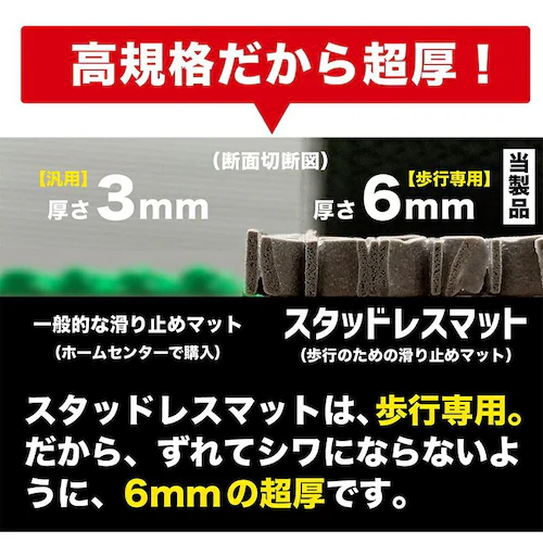 介護と暮らしの滑り止めマット 90cm×10m 特別サイズ 原反ロール 高規格6mm厚・安全用 介護 施設 病院 老人 屋外 屋内_11
