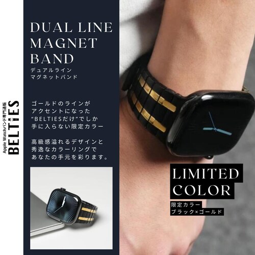 �yBELTIES�z�A�b�v���E�H�b�`�o���h Apple Watch�p 42mm 44mm 45mm 46mm 49mm �u���b�N �}�O�l�b�g ���� �X�e�����X Ultra2 / Ultra / 10 /_1
