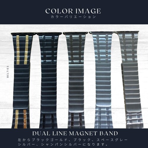 �yBELTIES�z�A�b�v���E�H�b�`�o���h Apple Watch�p 42mm 44mm 45mm 46mm 49mm �u���b�N �}�O�l�b�g ���� �X�e�����X Ultra2 / Ultra / 10 /_4