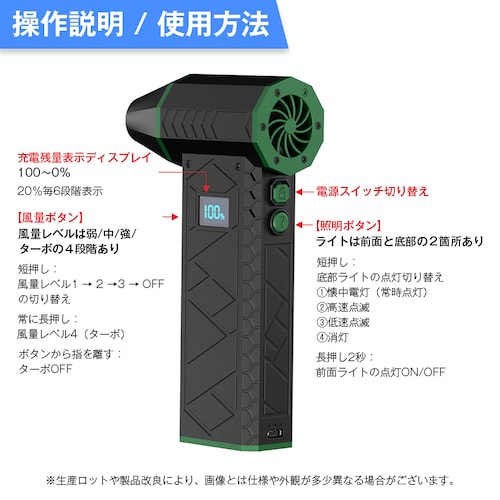 �n���f�B�u�����[ �u���b�N �R�[�h���X �[�d�� ���^ ���� �G�A�_�X�^�[ �^�[�{ 10000mAh LED���C�g�t�� ���� ��� ���� �|�� �y�� �����^�ѕ֗� USB Type-C �ƒ�p �y��_3