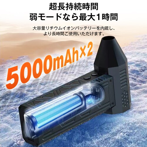 �n���f�B�u�����[ �u���b�N �R�[�h���X �[�d�� ���^ ���� �G�A�_�X�^�[ �^�[�{ 10000mAh LED���C�g�t�� ���� ��� ���� �|�� �y�� �����^�ѕ֗� USB Type-C �ƒ�p �y��_4