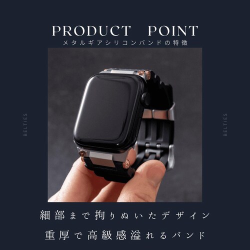 �yBELTIES�z�A�b�v���E�H�b�`�o���h Apple Watch�p 49mm 46mm 45mm 44mm 42mm �u���b�N�~�V���o�[ �X�e�����X �V���R�� �X�|�[�c ���i�� �ϐ� �A�E�g�h�A Ul_2