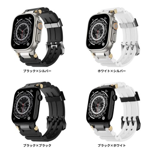 �yBELTIES�z�A�b�v���E�H�b�`�o���h Apple Watch�p 49mm 46mm 45mm 44mm 42mm �u���b�N�~�V���o�[ �X�e�����X �V���R�� �X�|�[�c ���i�� �ϐ� �A�E�g�h�A Ul_4