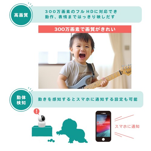 �h�ƃJ���� ���C�����X �Ď��J���� �y�b�g�J���� WI-FI �X�}�z�Ή� 355�x ��] ����� �x�C�r�[ �Ԃ����_12