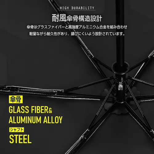【形状記憶でカンタン収納】 日傘 完全遮光 折りたたみ 軽量 自動開閉 晴雨兼用_13