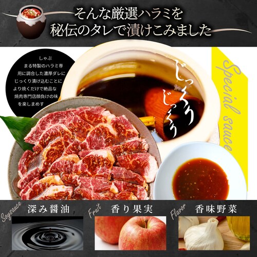 牛ハラミ焼肉(タレ漬け)1kg(250g×4) タレ 赤身 はらみ 秘伝 焼肉 やきにく ハラミ アウトドア BBQ キャンプ 爆買_3