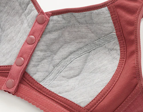 【2枚セット】ふんわりフロントホックブラジャー レディース下着 花柄 おしゃれ レディース 快適 フロントホック 軽量 軽い シンプル デザイン 柔らか 普段使い カジュアル ナチュラル ノンワイヤー_2