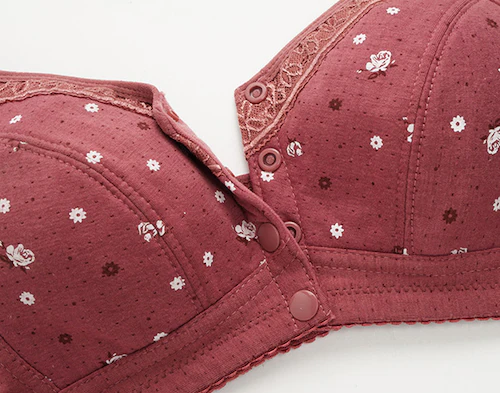 【2枚セット】ふんわりフロントホックブラジャー レディース下着 花柄 おしゃれ レディース 快適 フロントホック 軽量 軽い シンプル デザイン 柔らか 普段使い カジュアル ナチュラル ノンワイヤー_4