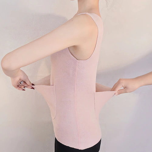 前後ポケット付き☆レディースあったかインナー レディースインナー カイロポケット付き 防寒インナー ホットインナー カイロ収納 背中ポケット 前ポケット付き カイロインナー 冷え対策 あったか カイロ_8