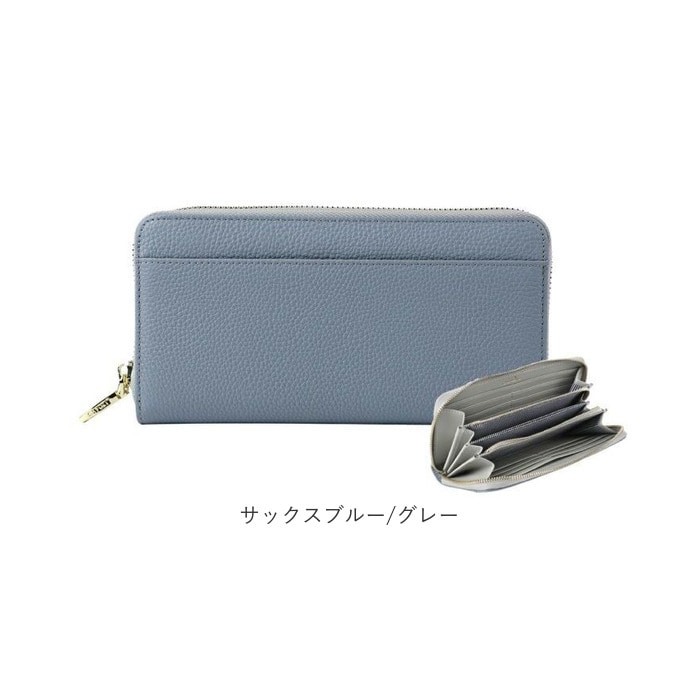 サックスブルー/グレー lizdays リズデイズ 長財布 lz-606 通販 本革