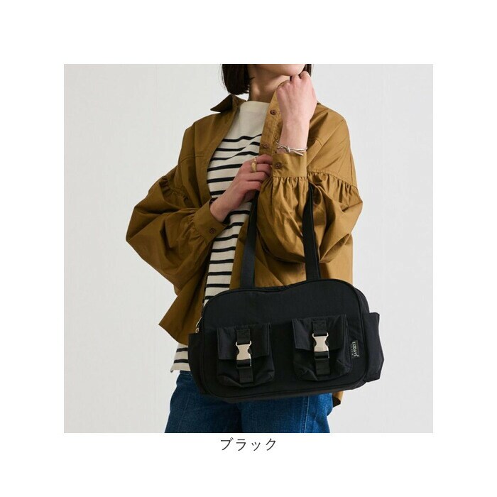 良品✨ワイズフォーリビング 肩掛け ミニボストン トートバッグ 大容量 ブラック PCC ミニボストンバッグ | Y's for living/ワイズフォーリビング