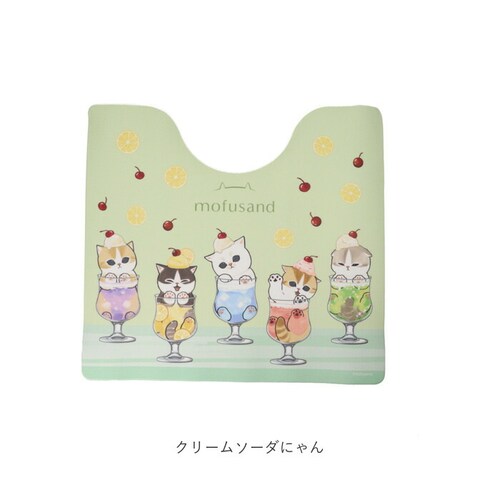 PVC �g�C���}�b�g �@���� �ʔ� �g�C�� �}�b�g �@����g�C���}�b�g �R�� �h�L ���t�T���h mofusand �L�����N�^�[ �g�C���p�i �g�C���^���[ ���R�Y�i�N���G�[�V���� 55�~60cm ����s_9