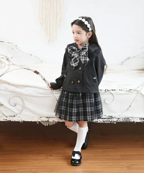 �L�b�Y �X�[�c ���w�� ���̎q �ʔ� �Z�b�g�A�b�v 10002287 �t�H�[�}���X�[�c �㉺�Z�b�g �q�ǂ� ������ ������ ���\�� ���܎O ��i �`�F�b�N�� �^�[�^���`�F�b�N ������� ��l���� �I_1