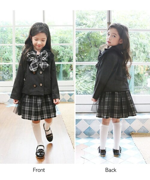 �L�b�Y �X�[�c ���w�� ���̎q �ʔ� �Z�b�g�A�b�v 10002287 �t�H�[�}���X�[�c �㉺�Z�b�g �q�ǂ� ������ ������ ���\�� ���܎O ��i �`�F�b�N�� �^�[�^���`�F�b�N ������� ��l���� �I_3