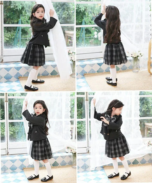 �L�b�Y �X�[�c ���w�� ���̎q �ʔ� �Z�b�g�A�b�v 10002287 �t�H�[�}���X�[�c �㉺�Z�b�g �q�ǂ� ������ ������ ���\�� ���܎O ��i �`�F�b�N�� �^�[�^���`�F�b�N ������� ��l���� �I_11