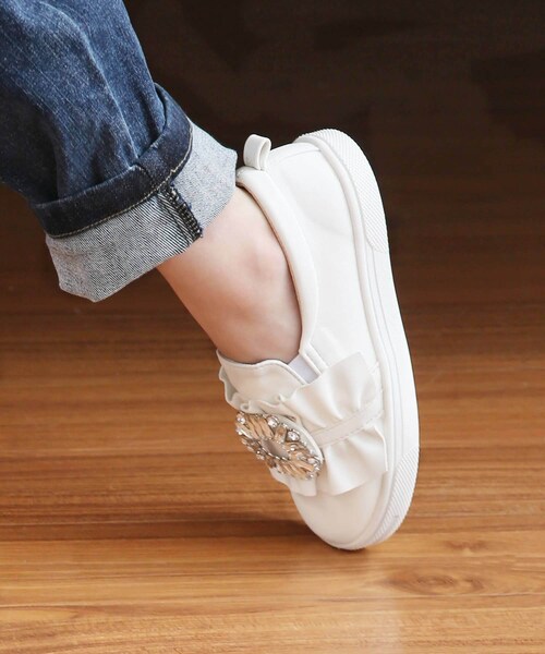 �L�b�Y �X���b�|�� ���̎q �ʔ� �R�Ȃ��X�j�[�J�[ 57062202 �� �z���C�g �r�W���[ �L���L�� ��� �����|�C���g �ʊw �ʉ� ���킢�� ������� ���� �J�W���A���V���[�Y �q���C �C �V��_8