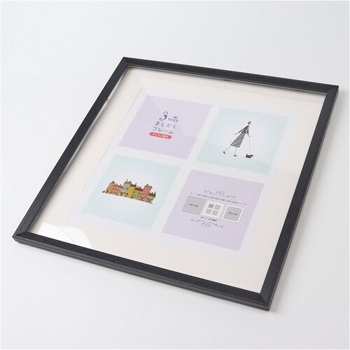 �t���[�� �����` �ʔ� �ʐ^���� �t�H�g�t���[�� 300�~300mm �z�� �Ǌ|�� ���� ������� ���킢�� �܂����� �n���J�` �^�I�� �h�J �L���g ���� ���r���O �Q�� �t�@�~���[ �Ƒ� �E�F�f�B_7