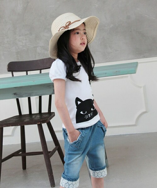 �V���[�g�p���c �L�b�Y ���̎q �ʔ� �f�j���p���c 10002605 �f�j���V���[�g�p���c �n�[�t�p���c �f�j�� �p���c �Z�p�� ���{�� ���[�X ������� ���킢�� �I�V���� ���� �i�`������ �K�[_3