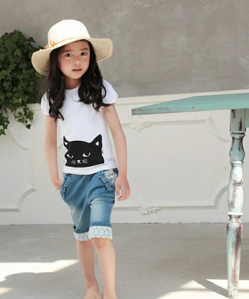 �V���[�g�p���c �L�b�Y ���̎q �ʔ� �f�j���p���c 10002605 �f�j���V���[�g�p���c �n�[�t�p���c �f�j�� �p���c �Z�p�� ���{�� ���[�X ������� ���킢�� �I�V���� ���� �i�`������ �K�[_4