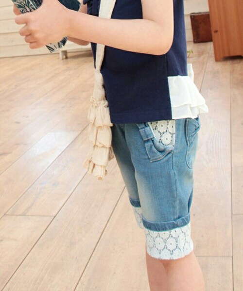 �V���[�g�p���c �L�b�Y ���̎q �ʔ� �f�j���p���c 10002605 �f�j���V���[�g�p���c �n�[�t�p���c �f�j�� �p���c �Z�p�� ���{�� ���[�X ������� ���킢�� �I�V���� ���� �i�`������ �K�[_8