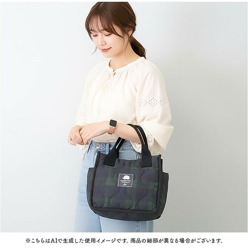 スカンジナビアンフォレスト トートバッグ 251-TTSF868 通販 SCANDINAVIAN FOREST ミニトートバッグ キルティングバック 手提げバッグ 小さめ 軽量 撥水 ナイロン ブラン_1