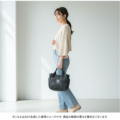 スカンジナビアンフォレスト トートバッグ 251-TTSF868 通販 SCANDINAVIAN FOREST ミニトートバッグ キルティングバック 手提げバッグ 小さめ 軽量 撥水 ナイロン ブラン_3