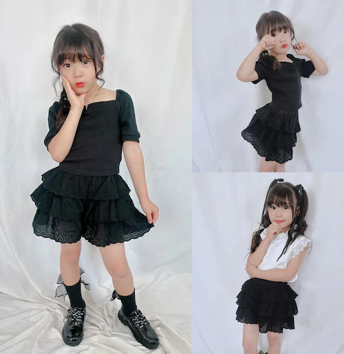 Rora �L�����b�g �L�b�Y �ʔ� ���[�� �L�����b�g�p���c �~���g�J���J�� �L�����b�g�X�J�[�g ��100% �R�b�g��100 �ĕ� �t �� �t���� �X�J�[�g ���킢�� ������� ���̎q ���q �q�ǂ� _12