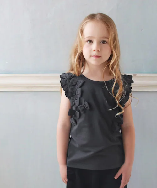 キッズ ノースリーブ 女の子 通販 タンクトップ 13072001 Tシャツ カットソー 半袖 夏服 袖なし フリル リボン フリル袖 こども 女子 かわいい おしゃれ 可愛い オシャレ トップス 子_21