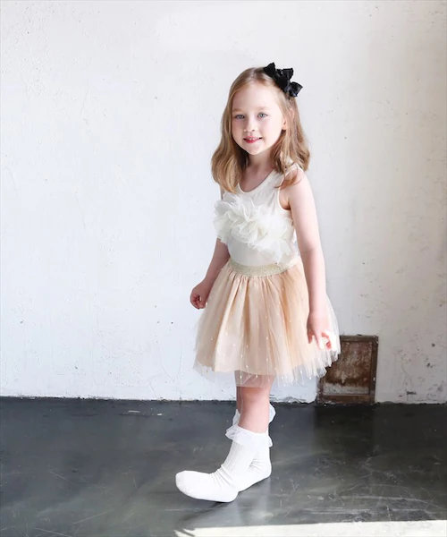 スカート キッズ 女の子 通販 チュールスカート 74012401 チュチュスカート ギャザースカート キラキラ ドット 水玉 ガーリー ウエストゴム フォーマル かわいい オシャレ 可愛い おしゃれ_4