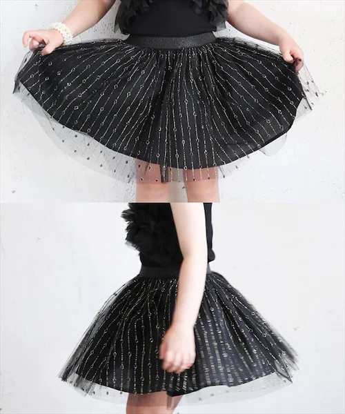 スカート キッズ 女の子 通販 チュールスカート 74012401 チュチュスカート ギャザースカート キラキラ ドット 水玉 ガーリー ウエストゴム フォーマル かわいい オシャレ 可愛い おしゃれ_13