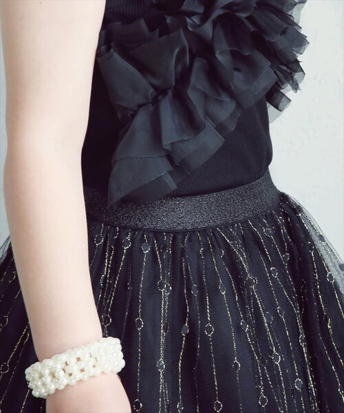 スカート キッズ 女の子 通販 チュールスカート 74012401 チュチュスカート ギャザースカート キラキラ ドット 水玉 ガーリー ウエストゴム フォーマル かわいい オシャレ 可愛い おしゃれ_14